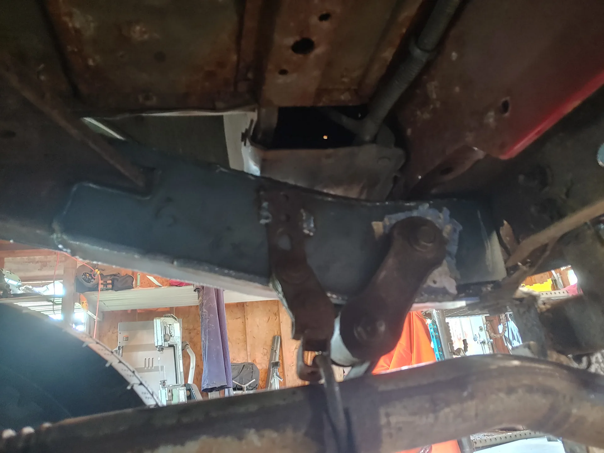 Jeep underbody frame repair at CinStar in Petersburg, Kentucky