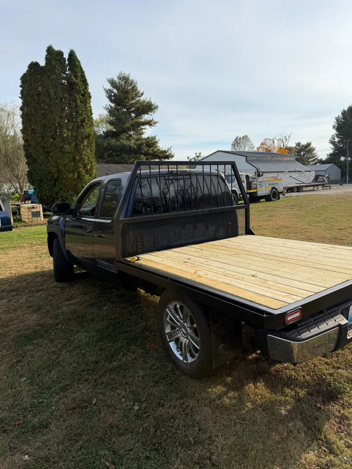 After: CinStar flatbed with shop-installed pressure-treated decking, CinStar in Petersburg, Kentucky