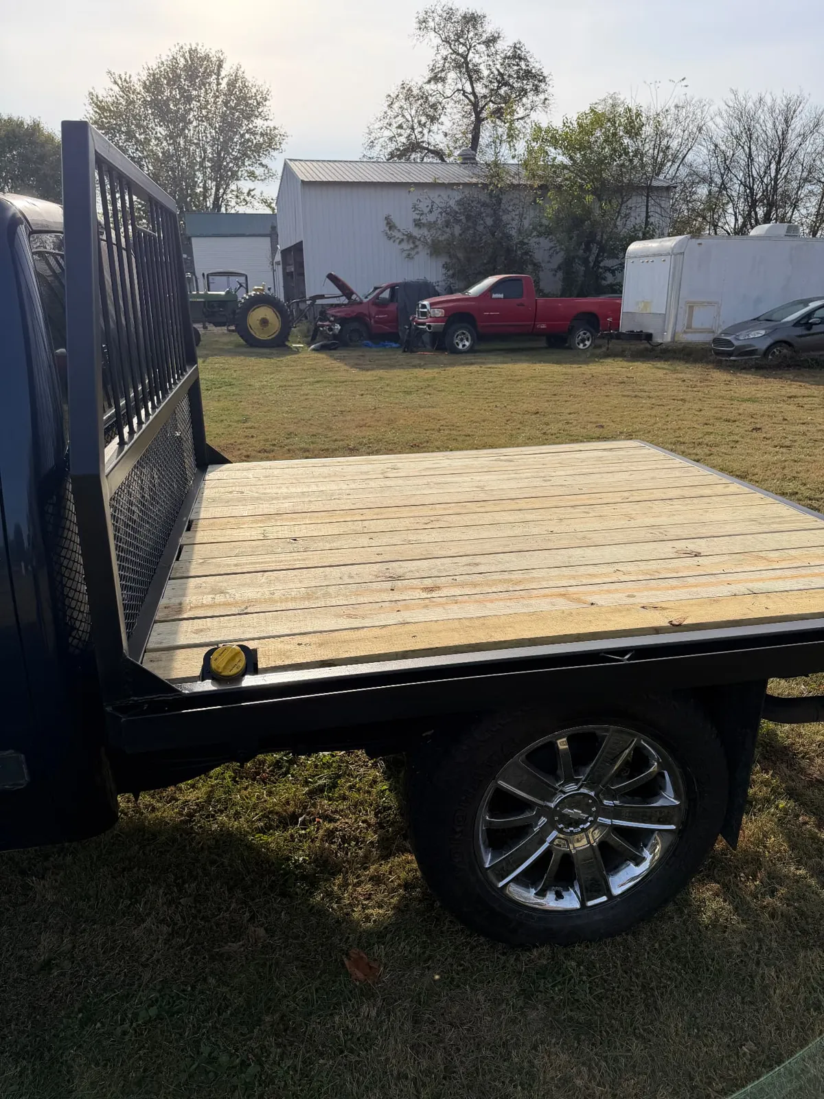 Pressure-treated deck boards and steel rub rail detail, CinStar in Petersburg, Kentucky